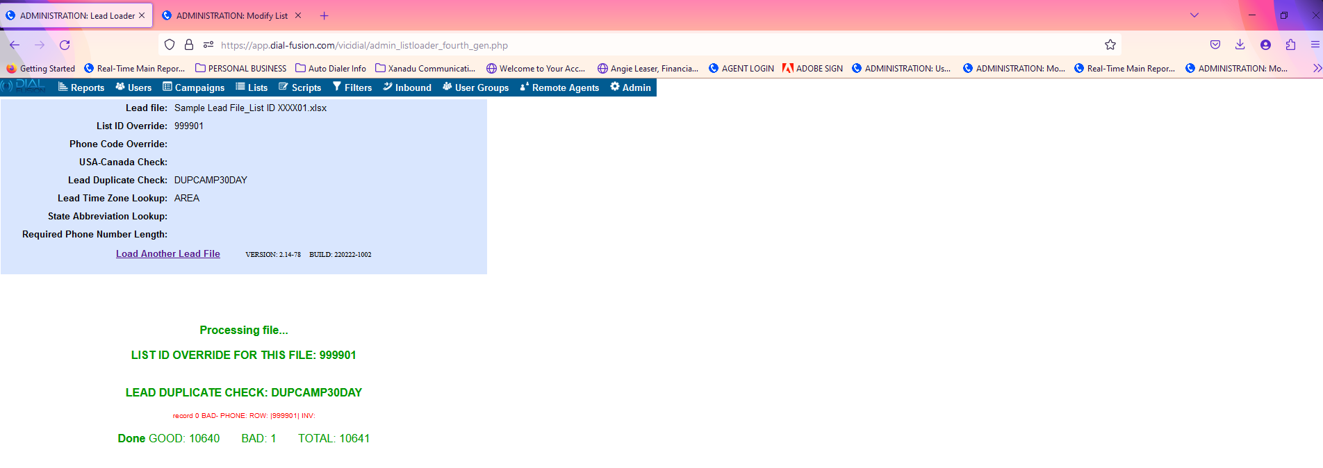 lead_loading_results_page.png
